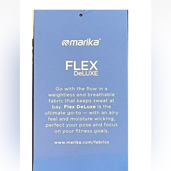 NWT! Marika Flex Deluxe Dry Wik 27” Medium Leggings Chocolate Plum Celeb Style - Picture 3 of 6